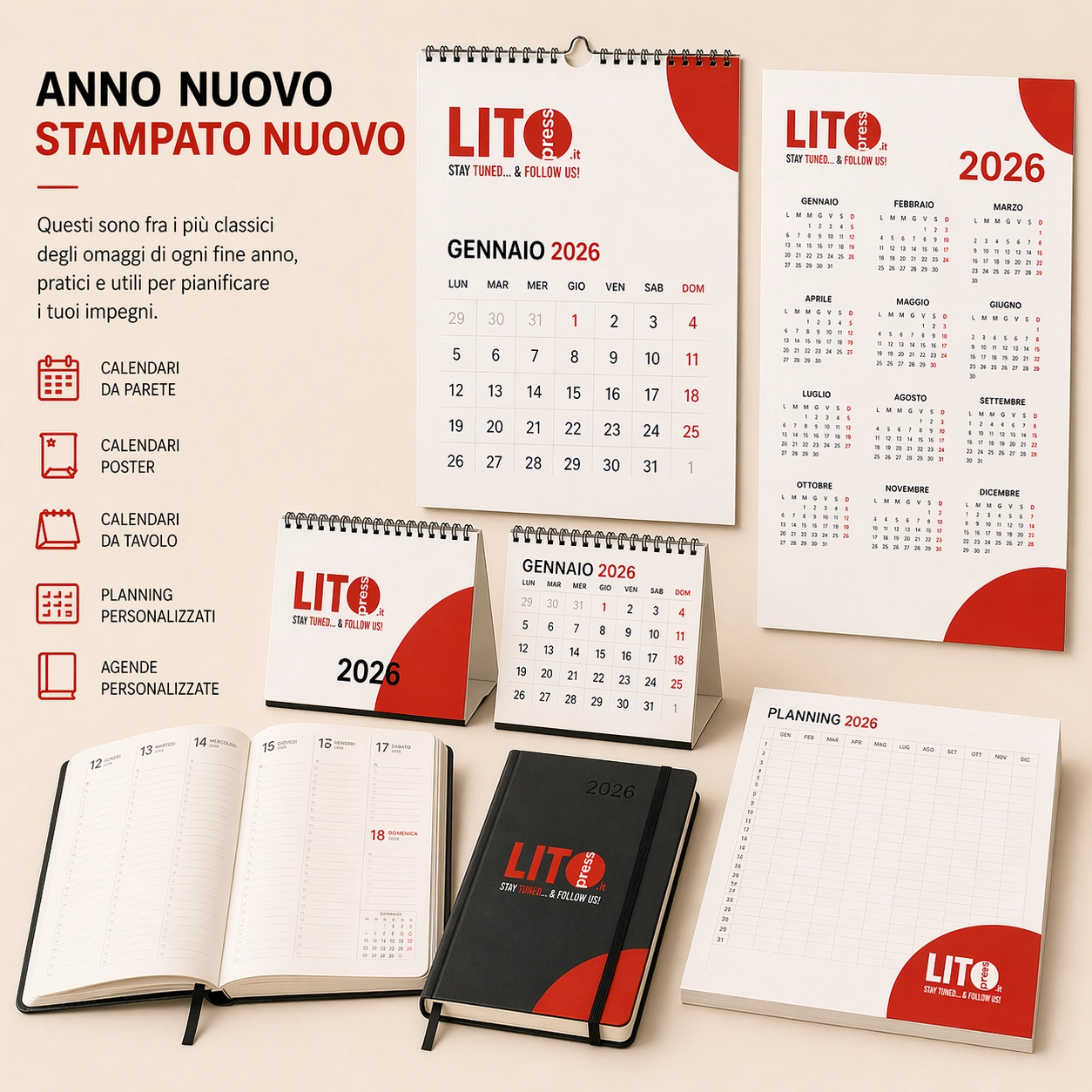 Anno nuovo stampato nuovo