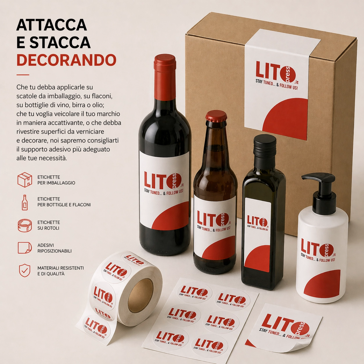 Attacca e stacca decorando